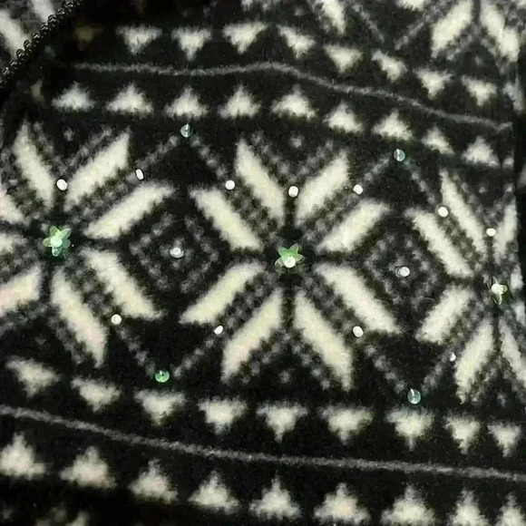 Zoey & Beth black/white fleece jacket - Picture 4 of 5